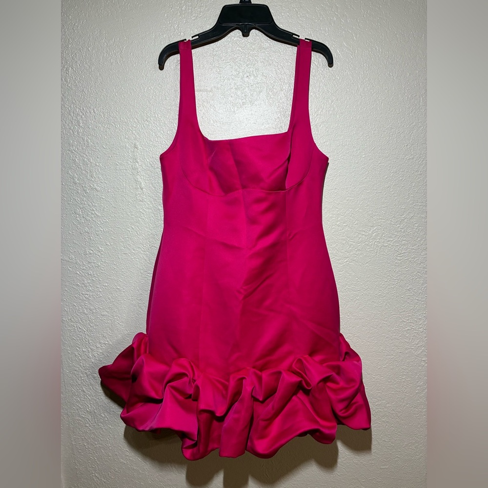 Fashion Nova Pink Sienna Satin Mini Dress (*)